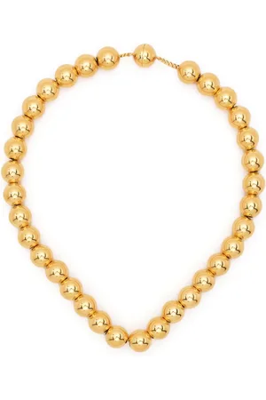 Jil Sander Plated bead necklace