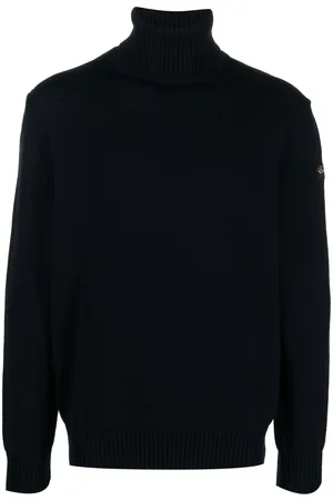 Paul & Shark Logo-patch roll-neck jumper