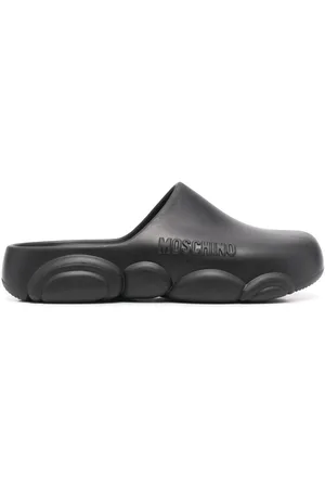 Moschino Logo embossed mules