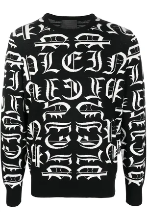 Philipp Plein Logo-embroidered crew neck sweater