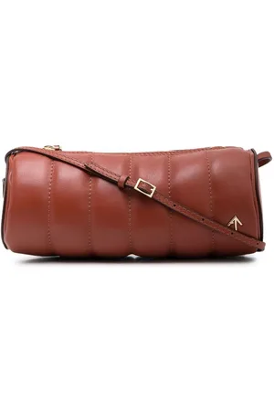 MANU Padded Cylinder ribbed shoulder bag