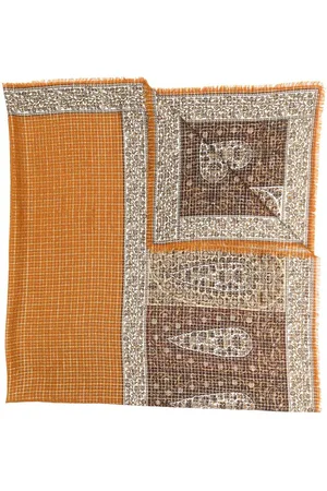 Saint Laurent 1970s paisley print scarf