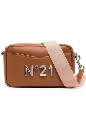 Nº21 Logo-plaque leather crossbody bag