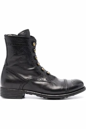 Officine creative Off-centre button boots