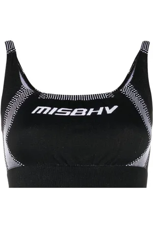 MISBHV Logo-print crop top