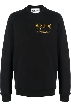 Moschino Metallic logo-print sweatshirt