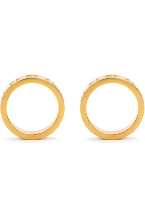Maison Margiela Numerical engraved hoop earrings