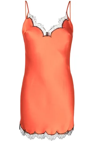 Gilda & Pearl Lace-trim slip dress