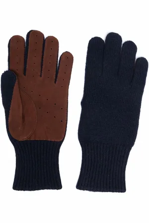 Brunello Cucinelli Perforated cashmere gloves