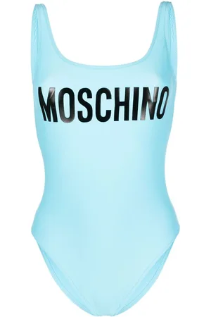 Moschino Logo-print backless swimsuit