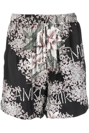 AMIRI Silk floral-print shorts