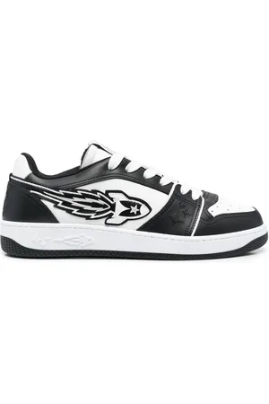 ENTERPRISE JAPAN Logo-detail leather sneakers