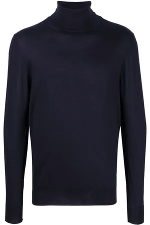 FEDELI Roll-neck cashmere-silk jumper