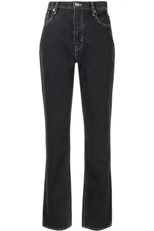 Kenzo Logo-patch slim-cut jeans