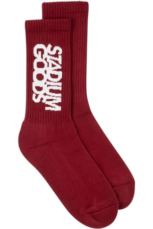 STADIUM GOODS® Ribbed logo "Dark Rose" socks