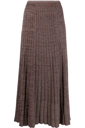 Tory Burch Ribbed-knit midi skirt