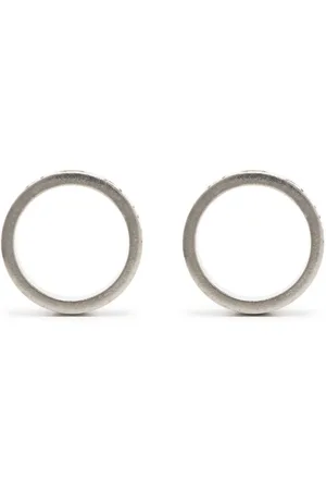Maison Margiela Numerical engraved hoop earrings