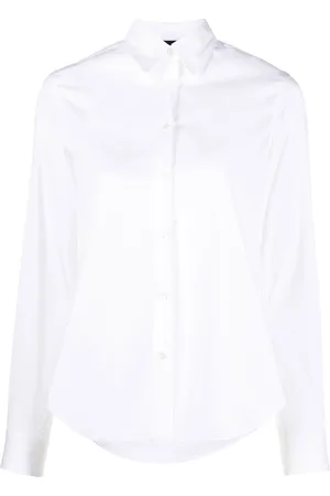 Aspesi Button-up curved-hem shirt