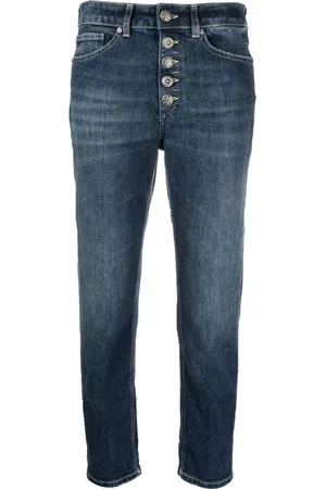 Dondup Bleach-effect high-waisted jeans