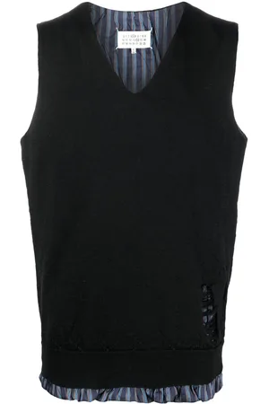 Maison Margiela Distressed sleeveless vest