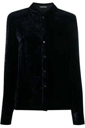 Tom Ford Velvet-effect long-sleeve shirt