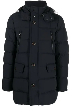 MOORER Button-down padded coat