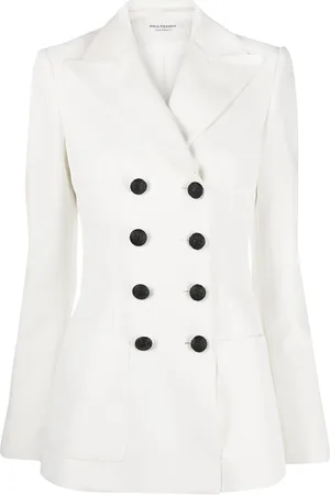 Serafini Fitted double-breasted blazer