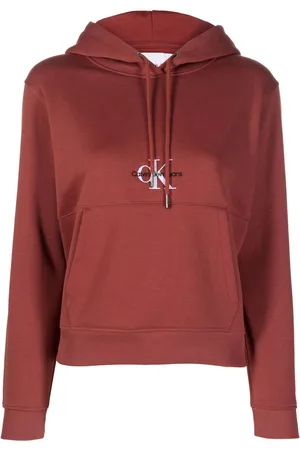 Calvin Klein Chest-logo drawstring hoodie