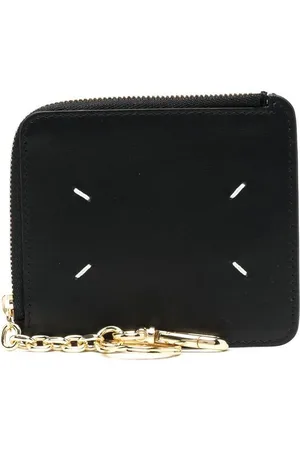 Maison Margiela Four-stitch leather keychain wallet