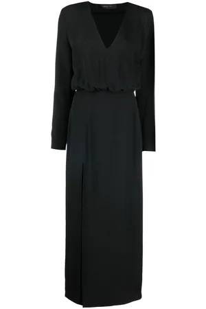 FEDERICA TOSI Slit-detail V-neck dress