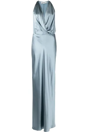 Michelle Mason Draped halterneck gown
