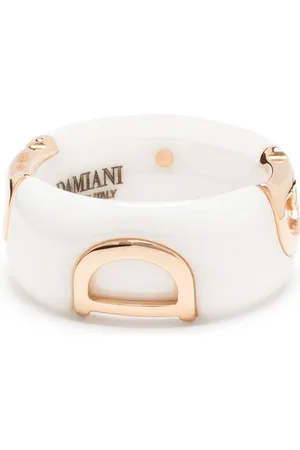 Damiani 18kt rose gold D.Icon diamond ceramic band ring