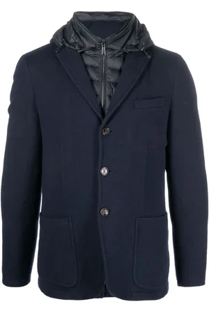 MOORER Padded wool jacket