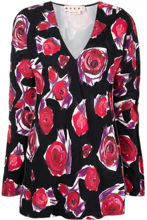 Marni Rose print top