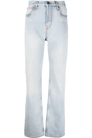 Etro Logo-embossed straight-leg jeans
