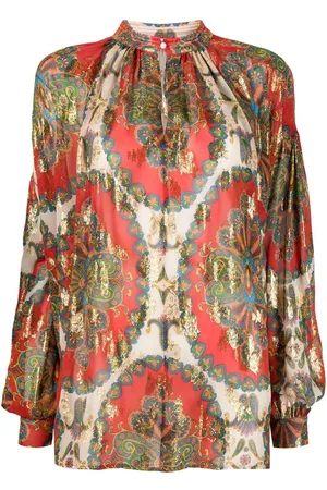 Etro Paisley-print silk blouse