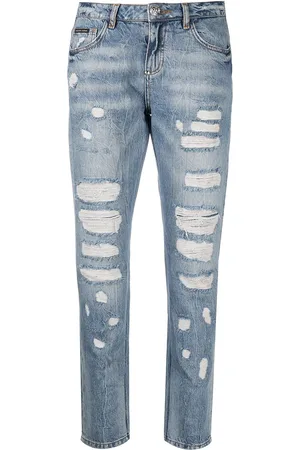 Philipp Plein Distressed boyfriend jeans