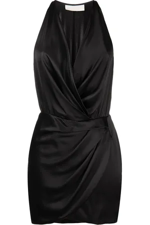 Michelle Mason Silk halterneck mini dress