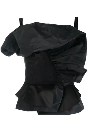 Maison Margiela Sleeveless ruffled top