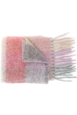 Acne Studios Checked mohair-blend scarf