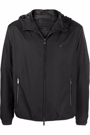 Emporio Armani Water-repellent hooded jacket