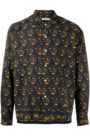 BODE Graphic-print button-up shirt