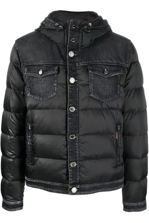 MOORER Button-up padded down jacket