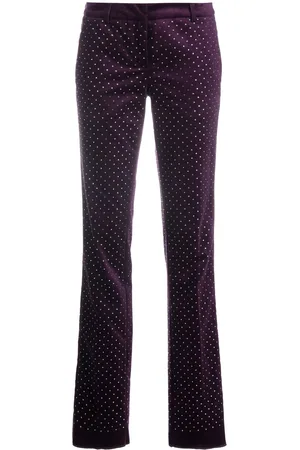 Philipp Plein Office crystal-embellished trousers