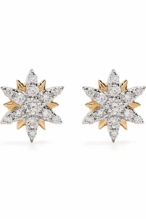 DJULA 18kt yellow Mini Sun diamond earrings