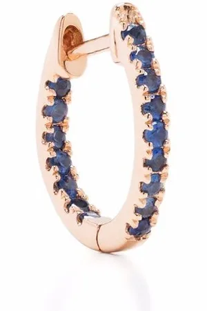 DJULA 18kt rose gold sapphire hoop single earring