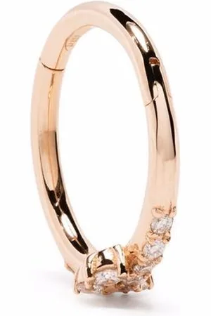 DJULA 18kt rose gold Fairytale diamond hoop earring