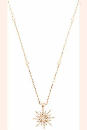 DJULA 18kt rose gold Soleil diamond necklace