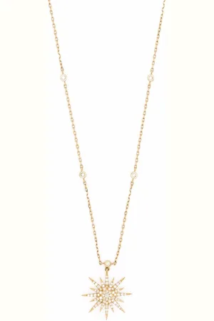 DJULA 18kt yellow Soleil diamond necklace
