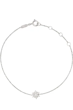DJULA 18kt white gold Sun diamond chain bracelet